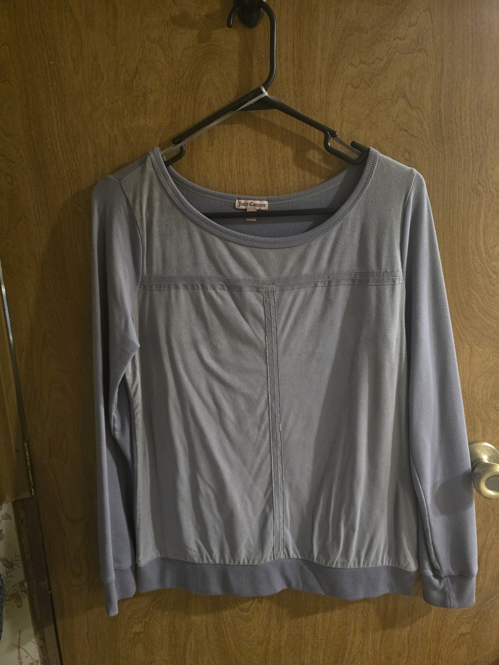 Juicy Couture Soft Gray Long Sleeve Top